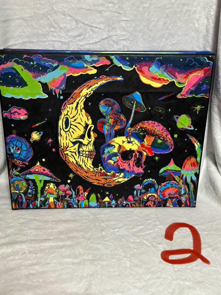 psychedelic moon